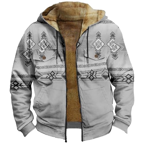 Black-Friday Herren Winterjacke Übergröße Moderne Warme Wintermantel Herren Lang Warm Leichte Gefütterte Winter Übergrößen Herren Zipper Leicht Atmungsaktiv Down Jacket Men Men's Sweatjacke XL von Generisch