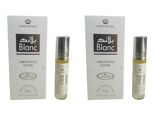Blanc Concentrated Perfume Oil 6ml Roll-On – Long Lasting, Alcohol Free, Unisex Attar – Pack of 2 Blanc Concentrated Perfume Oil 6ml Roll-On – Long Lasting, Alcohol Free, Unisex Attar – Pack of 2 von Generisch
