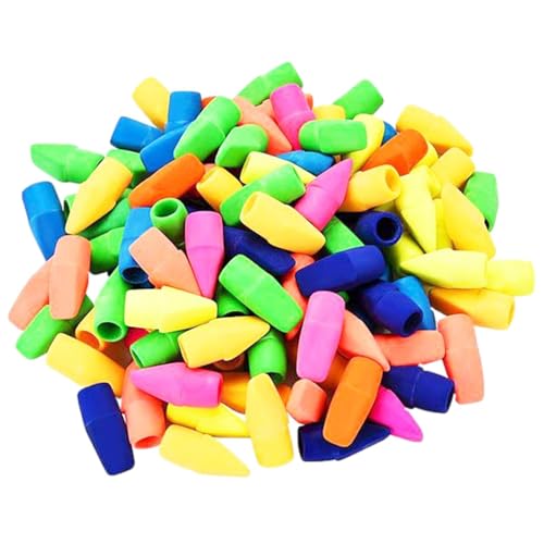 Bleistift -Topper | Radiergummi Caps süße Topper -Radiergummis - Radiergummi für Bleistifte Party Geschenke, 50pcs/100pcs/200pcs, Color Random von Generisch
