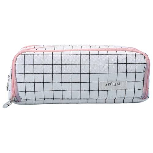 Bleistiftfall Mit Großer Kapazität - Bleistiftkoffer Mit Fächern | Kleine Make -up -Tasche | Weicher Kosmetischer Beutel | Make -up -Beutel Für Stiftschere Herrscher Rubber Journal Keepers School Trav von Generisch