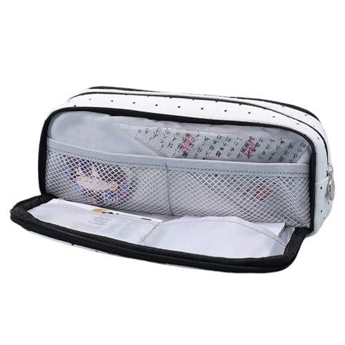 Bleistiftfall Mit Großer Kapazität - Bleistiftkoffer Mit Fächern | Kleine Make -up -Tasche | Weicher Kosmetischer Beutel | Make -up -Beutel Für Stiftschere Herrscher Rubber Journal Keepers School Trav von Generisch
