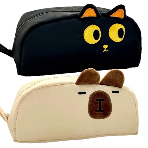 Bleistiftkoffer, Tiergedruckte, Polyester + Leinwand, Schreibwarener-Stiftbeutelgeschenk, Bleistiftkoffer großer Kapazität, umweltfreundlich, für Studenten, kosmetisches Make-up von Generisch