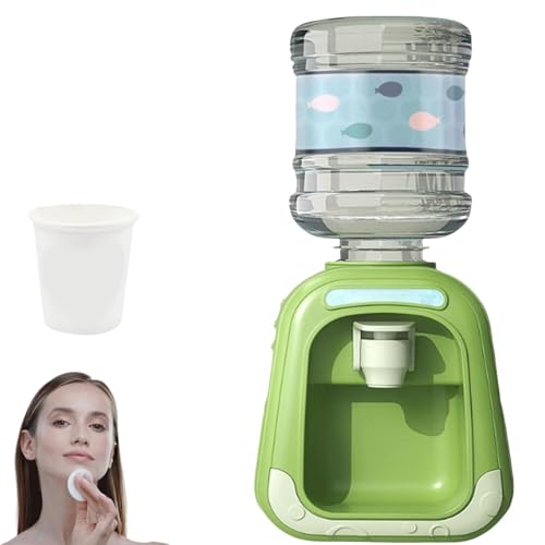 Bleumy Mini-Wasserspender, Mini-Wasserspender Für Make-up, Make-up-Entferner-Spender, Fun Make-up-Entferner-Container, Mini-Make-up-Behälter (Grün) von Generisch