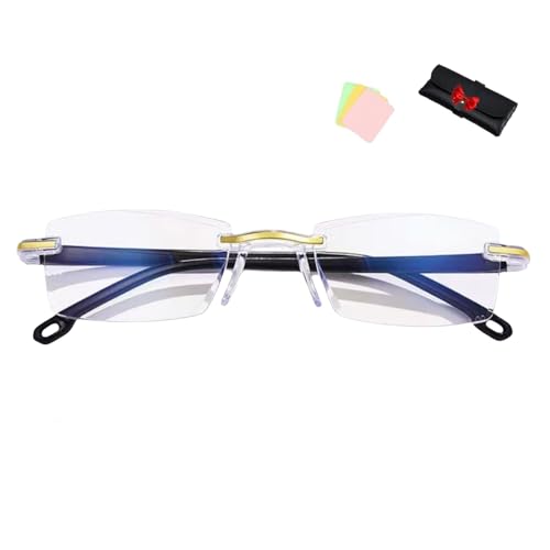 Blueease-Optics Glasses, 2025 New Intelligent Zoom Anti Blue Light Presbyopia Glasses, Blueease-Optics Eyeglasses Automatic Zoom Reading Eyeglasses, for Women/Men (1pcs,400° blue light protection) von Generisch