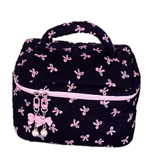 Blumen -Make -up -Tasche, Gesteppte Make -up -Tasche, Gesteppte Beutel für Make -up, Make -up Storage Organizer, Wiederverwendbare Reisetilmenträgerbehälter für Frauen Mädchen Dusche von Generisch