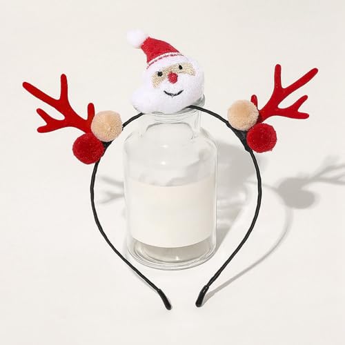 Blumengirlande Weihnachtsdeko, Stirnband, Haargummi, Haarband, Weihnachten, Damen, Mädchen, Stirnband Haaraccessoires Dekorationen (A, 17x12cm) von Generisch