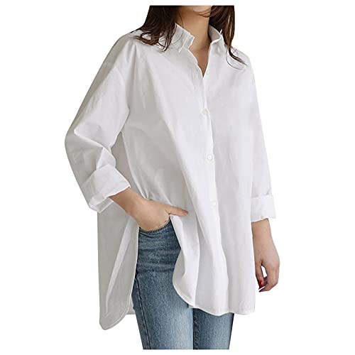 Bluse ärmellos schwarz Damen Chiffon Damen Bluse Oversize Kurzarm schwarz Dirndlbluse Damen schulterfrei longarm Damen Basic t-Shirt Stretch eng weiß blusenkleid Damen Long Sommer von Generisch