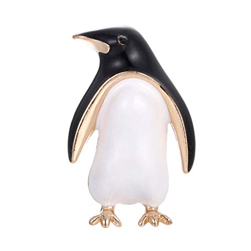 Blusen Klammer Pullover Pinguin Broschen für Frauen Form Pins Schmuck Schal Zubehör Sicherheitsnadel Kette (Multicolor, One Size) von Generisch