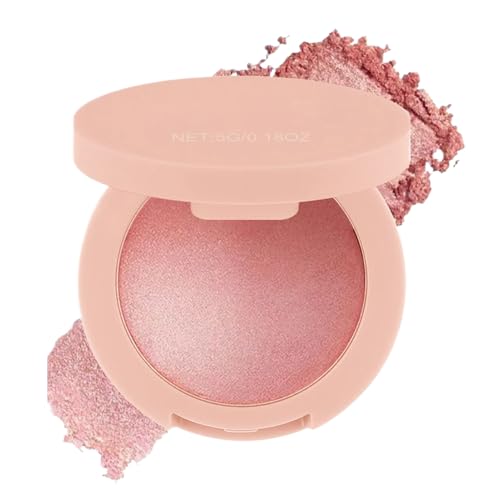 Blush Powder, Face Blush Cheeks Makeup, 2.76 inches Compact Design Buildable Long Lasting Shimmer Cosmetics for Women and Girls, All Skin Colors, Contour Highlight von Generisch