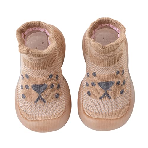 Boden-Turnschuhe Cartoon Tier Socken Schuhe Kinder Baby Socken Kleinkind Boden Sport Einfarbig Leicht Bequem (A, 26 Toddler) von Generisch