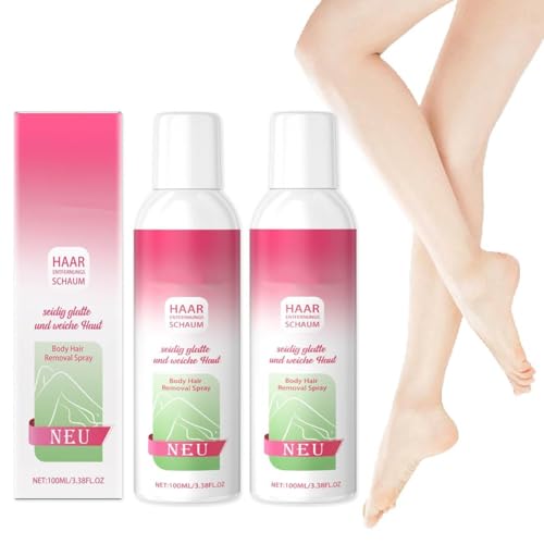 Body Haarentfernung Schaum, Body Hair Removal Foam, Körperhaarentfernungs， Haarentfernungsschaum Gesicht für Die Haut Ohne Rasur für Frauen Und MäNner - Keine Hautreizung für Arme, Achseln (2) von Generisch