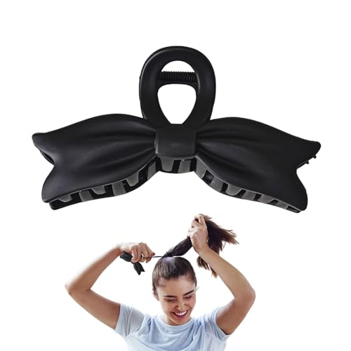 Bogenklammer,Klauenklammern mit Schleifen,Rutschfeste Backenklammern - Große Clips für dünnes langes Haar, Haarfang für Frauen und Mädchen, Haarschmuck für den täglichen Gebrauch von Generisch
