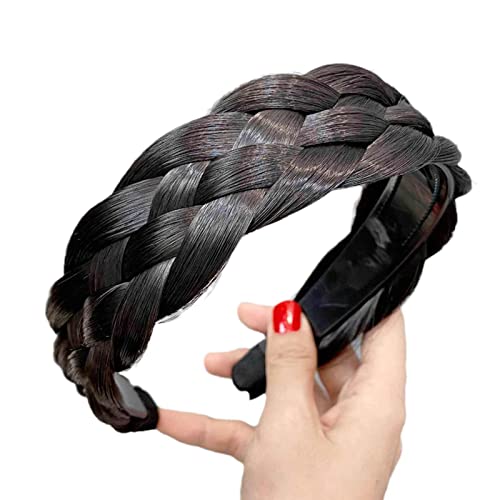 Bohemian Wig Braid Headband Fashion Girls Twisted Braid Toothed Braided Style Fishbone Y7H6 Artif Accessories Hair Hoop von Generisch