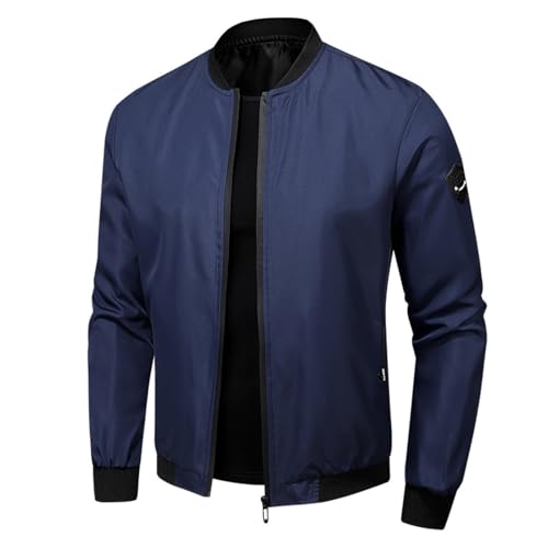 Bomberjacke Herren, Leichte Sommerjacke Übergangsjacke Dünne Blouson Sommer Jacken Casual Jacket Freizeitjacke Langarm Pilotenjacke Sweatjacke Frühlingsjacke Softshelljacke Große Größen M-4XL Bomberjacke Herren, Leichte Sommerjacke Übergangsjacke Dünne Blouson Sommer Jacken Casual Jacket Freizeitjacke Langarm Pilotenjacke Sweatjacke Frühlingsjacke Softshelljacke Große Größen M-4XL von Generisch