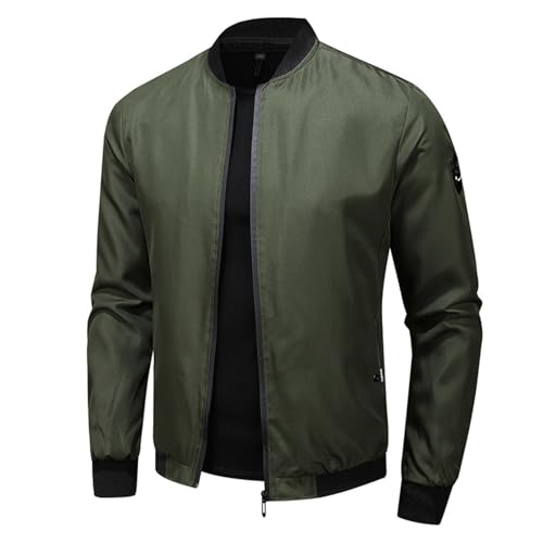 Bomberjacke Herren, Leichte Sommerjacke Übergangsjacke Dünne Blouson Sommer Jacken Casual Jacket Freizeitjacke Langarm Pilotenjacke Sweatjacke Frühlingsjacke Softshelljacke Große Größen M-4XL Bomberjacke Herren, Leichte Sommerjacke Übergangsjacke Dünne Blouson Sommer Jacken Casual Jacket Freizeitjacke Langarm Pilotenjacke Sweatjacke Frühlingsjacke Softshelljacke Große Größen M-4XL von Generisch