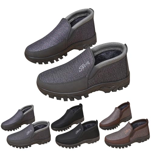 Boots Herren Leder Pu, Winterschuhe Herren Gefüttert Snowboots Warm Wanderschuhe Casual Arbeitsstiefel rutschfeste Freizeitschuhe Kurzschaft Trekkingschuhe Vegan Bootsschuhe Warme Snowboots Boots Herren Leder Pu, Winterschuhe Herren Gefüttert Snowboots Warm Wanderschuhe Casual Arbeitsstiefel rutschfeste Freizeitschuhe Kurzschaft Trekkingschuhe Vegan Bootsschuhe Warme Snowboots von Generisch