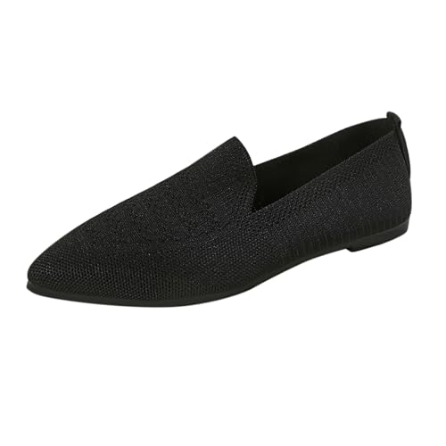 Bootsschuhe Damen Gesundheitsschuhe Damen Diabetiker Schuhe Elegant Slip On Freizeitschuhe Sommer Halbschuhe Orthopädische Schuhe Walkingschuhe Strickschuhe Atmungsaktiv Bequeme Leichte Flache von Generisch