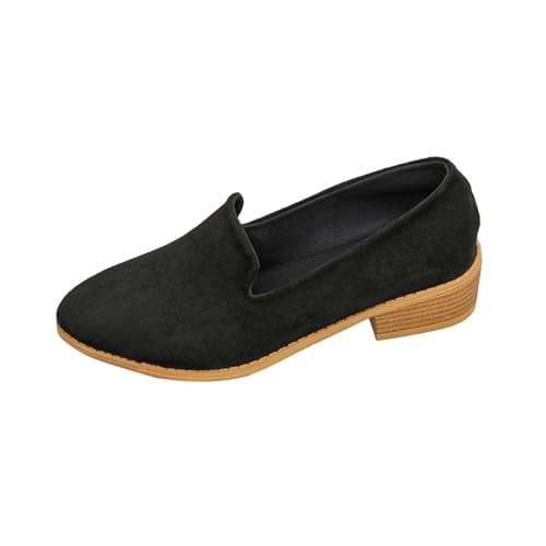 Bootsschuhe Damen Slip On Freizeitschuhe Damen Tanzschuhe Halbschuhe Orthopädische Schuhe Sommerschuhe Walkingschuhe Wanderschuhe Mokassins Trekkingschuhe Mit Absatz Breite Füße Bequeme Leichte von Generisch
