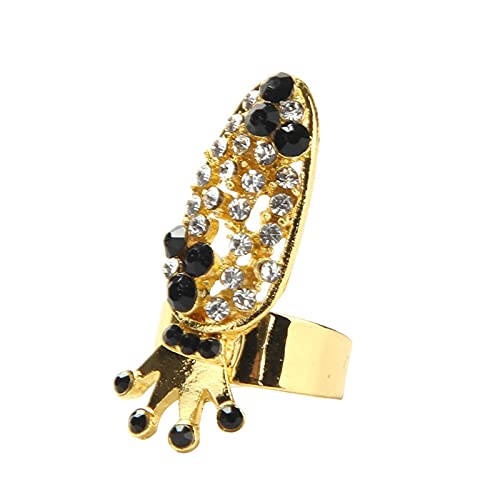 Bowknot Nagel Finger Ringe Mode Nagel Blume Ring Krone Charm Frauen Ringe Chunky Dome Ring, Einheitsgröße, Metall, Kein Edelstein von Generisch