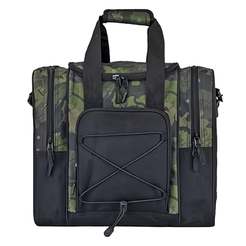 Bowling Tote Bag, Multifunctional Tote for 1 Ball, Adjustable Padded Handbag with Interior Belt, 14.37x9.45x12.8 Inches Fits Shoes and Towel, Ideal for Men and Women Bowling Tote Bag, Multifunctional Tote for 1 Ball, Adjustable Padded Handbag with Interior Belt, 14.37x9.45x12.8 Inches Fits Shoes and Towel, Ideal for Men and Women von Generisch