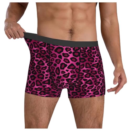 Boxershort Herren Retroshorts Leo Print Hipster Boxershorts Männer Unterhosen Boxershorts Männer Retroshorts Baumwolle Trunks Atmungsaktiv Stretch Sport Boxershorts Unterwäsche (Lila, XXL) von Generisch