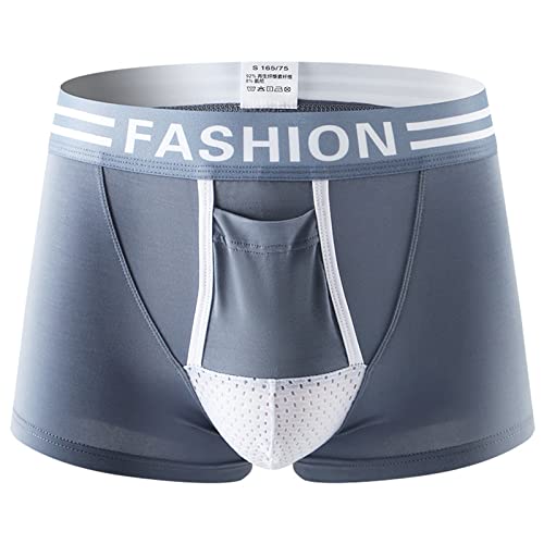 Boxershorts Herren Großer Beutel Männer Unterhosen Mit Separatem Beutel Weiche Retroshorts Mit Hoden Beutel Baumwoll Atmungsaktive Boxer Shorts Dünn Bequem Boxershorts Herren Großer Beutel Männer Unterhosen Mit Separatem Beutel Weiche Retroshorts Mit Hoden Beutel Baumwoll Atmungsaktive Boxer Shorts Dünn Bequem von Generisch