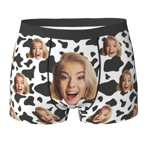 Generisch Boxershorts Mit Gesicht Foto Personalisierte Männer Unterhose Lustige Retroshorts Für Herren Personalised Geschenke Boxers Ostern Valentinstag Weihnachten Geburtstag Boxershorts von Generisch