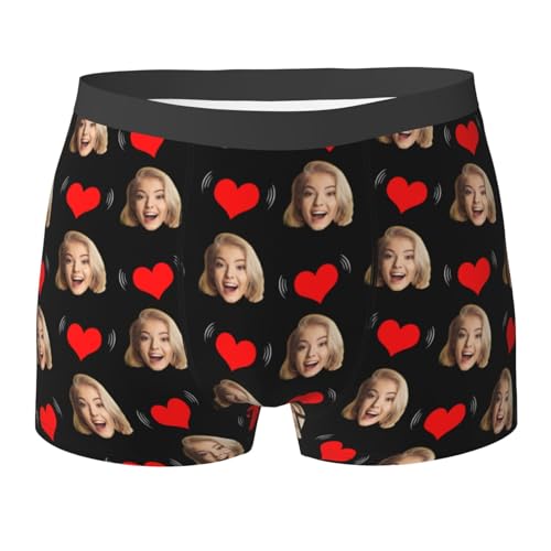 Boxershorts Mit Gesicht Foto Unterhose Personalisierte Boxershorts Männer Unterhose Lustige Retroshorts Für Herren Personalised Geschenke Boxers Ostern Valentinstag Weihnachten Geburtstag Boxershorts von Generisch