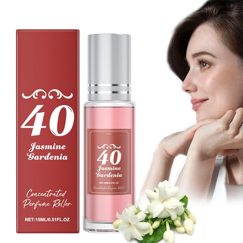 Brasilianisches Parfüm für Frauen, Fruchtige Duftrolle auf Parfüm, Langanhaltender Frischer Glamour Natürlicher Erfrischender Dating-Duft, Haar-Körper-Duft-Nebel (40# Jasmin Gardenia) von Generisch