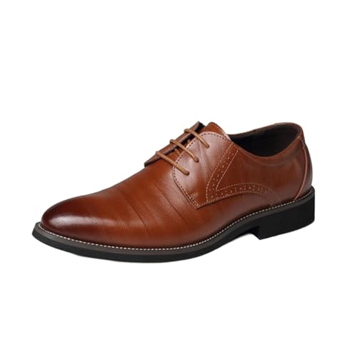 Braune Lederschuhe Herren Anzugschuhe Slip-On-Sicherheits Businessschuhe Spitze Zehe Hochzeitsschuhe Breite Füße Herrenschuhe Elegant Freizeitschuhe Stilvoll Sommerschuhe Flache Business Schuhe Braune Lederschuhe Herren Anzugschuhe Slip-On-Sicherheits Businessschuhe Spitze Zehe Hochzeitsschuhe Breite Füße Herrenschuhe Elegant Freizeitschuhe Stilvoll Sommerschuhe Flache Business Schuhe von Generisch