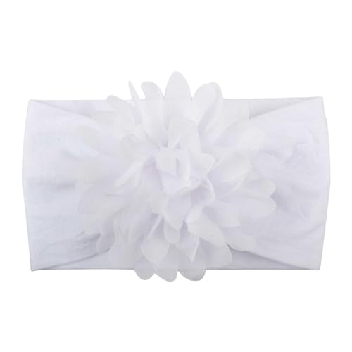 Braut Haar Accessoires für Mädchen Baby Kinder dünne Frühling Baby Nylon Chiffon Stirnband Kinder Stirnband Liebling Perlen Schmuckset Damen (White, One Size) von Generisch