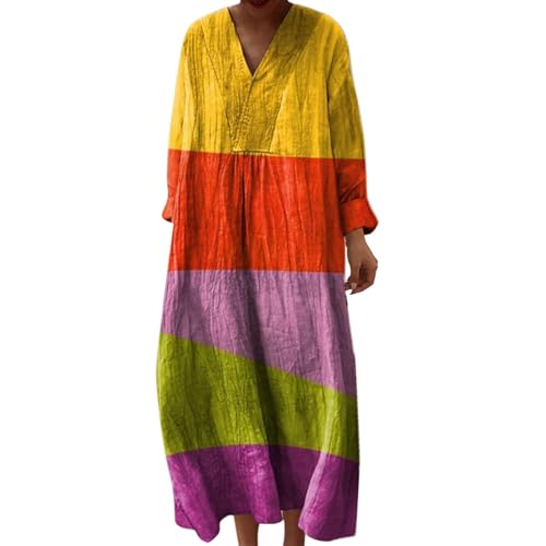 Brautkleid Standesamt, T Shirt Kleid Damen, Strandkleid Lang Maxikleider V Ausschnitt Sommerkleider Leicht Und Luftig Boho Kleid Elegante Midikleid Freizeitkleid, Angebote des Tages Blitzangebote von Generisch