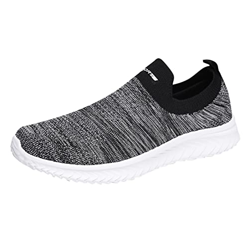 Breeze Schuhe Herren, Sport Herrenschuhe Mesh Stoff Laufschuhe Atmungsaktiv Sportschuhe Ohne Schnürer Tennisschuhe Walkingschuhe Komfortabel Barfußschuhe Weichen Sohlen Wanderschuhe Joggingschuhe 1 von Generisch