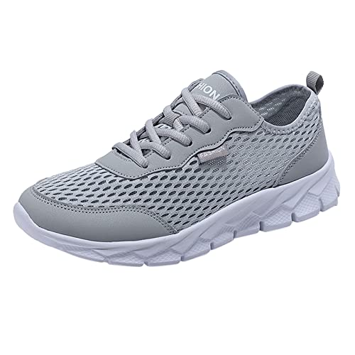 Breeze Schuhe Herren Leicht Atmungsaktiv Laufschuhe | Weiche Sohle Rutschfeste Sportschuhe Turnschuhe | Klassisch Mesh Walkingschuhe Trainer Schuhe | Sportliche Freizeitschuhe Joggingschuhe von Generisch
