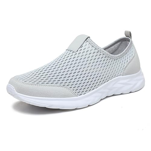 Breeze Schuhe Herren Schnürschuhe Atmungsaktive Mesh-Sneaker Netz-Sneaker für Business Freizeit Tennisschuhe Fitnessschuhe Modisch Trekkingschuhe Leichtgewichts Laufschuhe von Generisch
