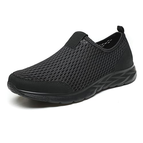 Breeze Schuhe Herren Schnürschuhe Atmungsaktive Mesh-Sneaker Netz-Sneaker für Business Freizeit Tennisschuhe Fitnessschuhe Modisch Trekkingschuhe Leichtgewichts Laufschuhe von Generisch