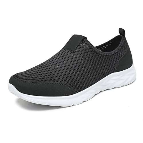 Breeze Schuhe Herren Schnürschuhe Atmungsaktive Mesh-Sneaker Netz-Sneaker für Business Freizeit Tennisschuhe Fitnessschuhe Modisch Trekkingschuhe Leichtgewichts Laufschuhe von Generisch
