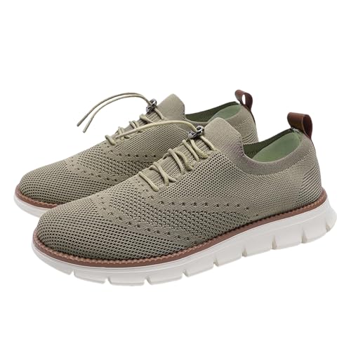 Breeze Schuhe Herren Schnürschuhe für Alltag Herren Atmungsaktive Mesh Schuhe Elegante und Leichte Sneakers Bequemes Gehen Netz-Sneaker für Business Freizeitkleidung Bootsschuhe von Generisch