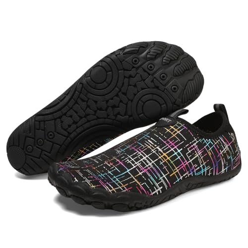 Breeze Schuhe Herren Sportschuhe Barfußschuhe Herren Schnell Trocknend Barfußschuhe Traillaufschuhe Weich Leicht Strandschuhe Sommer Atmungsaktiv Fitnessschuhe Breiter Zehenbox Outdoor von Generisch