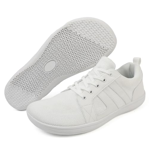 Breeze Schuhe Herren Sportschuhe Barfußschuhe Herren Walkingschuhe mit Breite Zehenbox Traillaufschuhe Weich Leicht Strandschuhe Sommer Atmungsaktiv Fitnessschuhe Schnell Trocknend von Generisch
