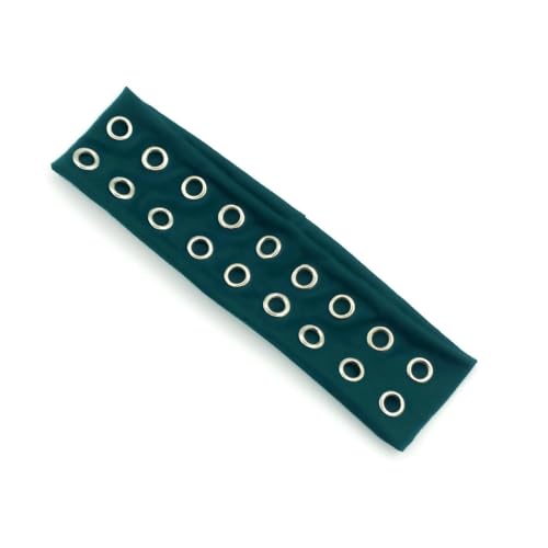 Breite, elastische Stirnbänder mit Punk-Stilen, ausgehöhlte Ösen, für Damen, Herren, Musikfestival und den täglichen Gebrauch, passend zu allen Anlässen von Generisch