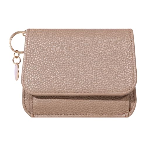 Brieftasche Münztasche - Frauen -Mini -Münzgrundstücksbrieftasche, PU Leder Reißverschluss Tragbares Geld Geldbeutel, Reißverschlusskartenhalter PU Leder - Handgefertigter Wechselhalterbeutel Für Kopf von Generisch