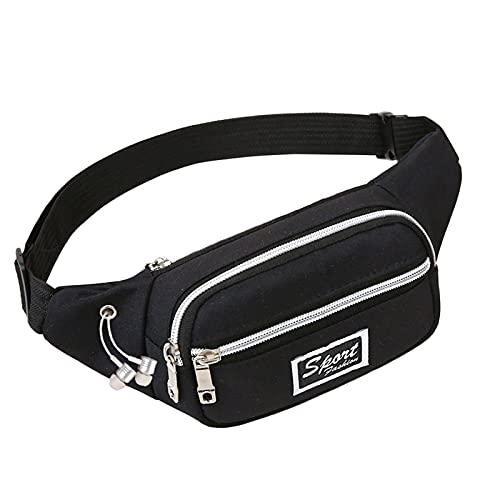Brieftasche Tasche Herren Outdoor und Multifunktional Damen Sport Pocket Phone Mobile Waist Packs Herren Pack Hüfttasche für große Männer, Schwarz , 28X4X10 von Generisch