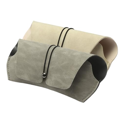 Brillenetui 2 Stück Klassische Schutzhülle für Sonnenbrillen，Brillenetui Leder Unisex Brillenetui Weich Tragbare Tasche für Sonnenbrillen von Generisch
