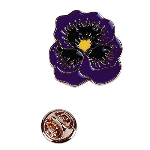 Brosche, violette Blume, Emaille, tropfendes Öl, Cartoon, kreative Brosche, schöne und schöne Anstecknadel, Denim-Hut, Anzug, Schmuck, nützlich und attraktiv von Generisch