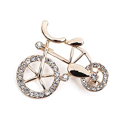 Brosche Frauen Corsage Goldene Fahrrad Hochzeit Braut Pin Männer Kleid Brosche Schals Schal Clip Tasche Ornament Lovely and attractive von Generisch