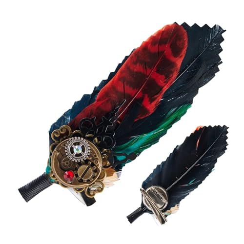 Brosche Pins Feder Brosche | Kleine Hut Broschen | Multifunktionale Brosche Pins für Frauen Männer Dekorative Haarnadeln Gothic Brosche Pins für Funktionen Partys, A, Metall, Uni Brosche Pins Feder Brosche | Kleine Hut Broschen | Multifunktionale Brosche Pins für Frauen Männer Dekorative Haarnadeln Gothic Brosche Pins für Funktionen Partys, A, Metall, Uni von Generisch