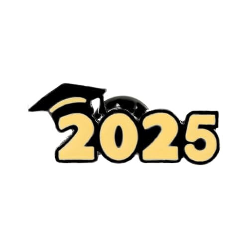 Brosche für Jacken, Damen, Herren, Klasse 2025, Abschluss, G, Ifts, Ansteckbrosche für High School, College, Lehrer, Studenten (6 Arten zur Auswahl) (F, Einheitsgröße) von Generisch