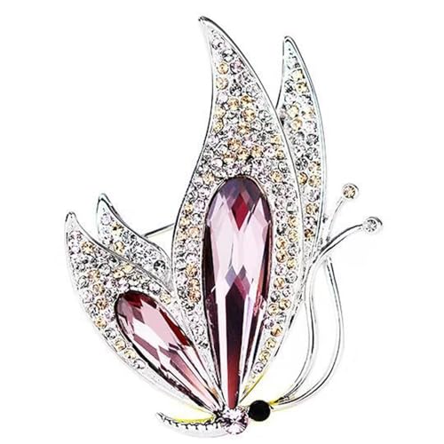 Broschennadeln, elegante und modische Damen-Broschen, Pullover-Schals, Schal-Clip, Anhänger-Brosche, Geschenk, kompatibel mit Frauen, Brosche, Anstecknadel, passend zu Frauen, Kunstkristall von Generisch