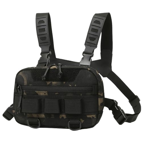 Brustbeutel – Tragbares Wander Brustpaket Oxford Angeltasche 20L | Multifunktionaler Jagdrucksack Mit Atmungsaktivem Rücken Mesh Für Outdoor Camping Klettern Angeln Jagd Reisen Freizeit Aktivitäten von Generisch